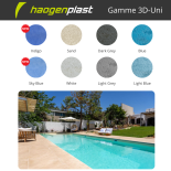 Liner PVC armé 150/100ème Haogenplast 3D-Uni