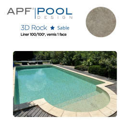 Liner texturé APF 3D ROCK verni 1 face 100/100ème