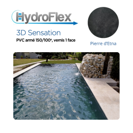 Liner PVC armé 150/100e Uni relief HYDROFLEX