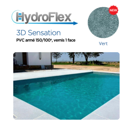 Liner PVC armé 150/100e Uni relief HYDROFLEX