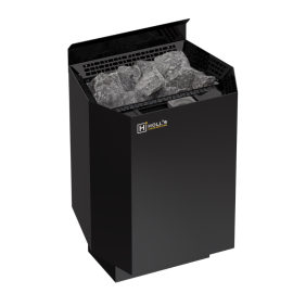 Poêle électrique Holl's Vulkano Combi Black pour sauna