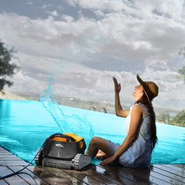 Robot piscine électrique Dolphin E35 avec chariot – Nettoyage complet fond, parois et ligne d’eau
