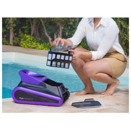 Robot piscine sans fil Niya Sonar F3 – Nettoyage intelligent fond, parois et ligne d’eau