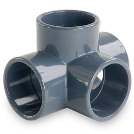 Té PVC à 90° 4 Voies