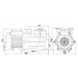 Pompe Filtration VIPool MNB + (remplace pompe Hydroswim HPS / HPV)