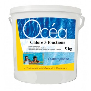 Chlore choc stabilisé pastille de 20 gr seau de 5 kg