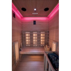Sauna infrarouge et vapeur Venetian Hybrid - 3 places
